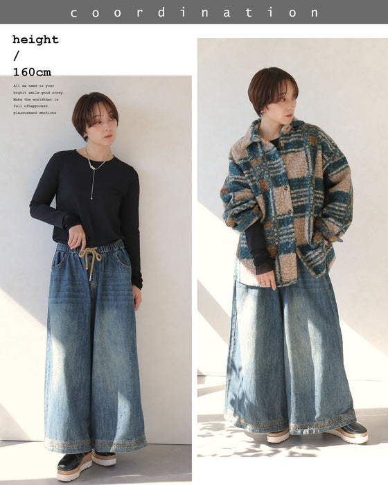 ずっと、私の定番。フレアデニムパンツ