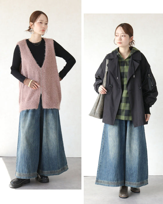 ずっと、私の定番。フレアデニムパンツ