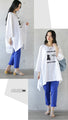 A relaxing casual outfit set featuring three French bulldogs