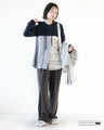 A casual outfit set for adults with a casual and playful striped hoodie