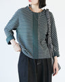 A rough and casual outfit set for adults with stripes and black denim
