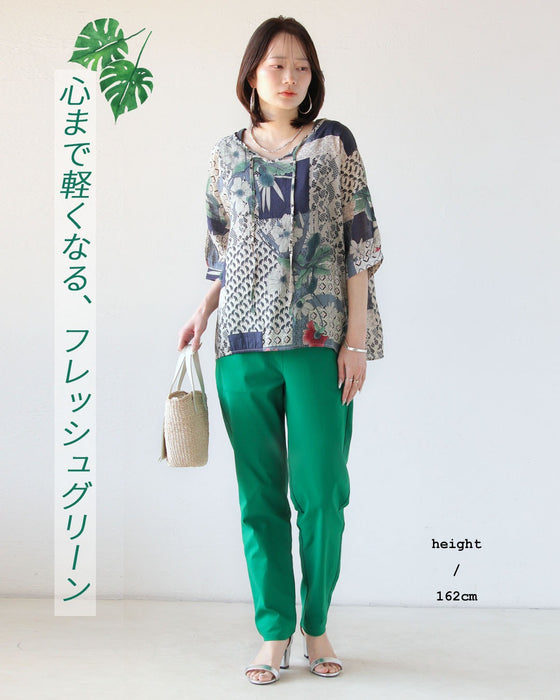 グリーン きれい色で女らしさを纏う