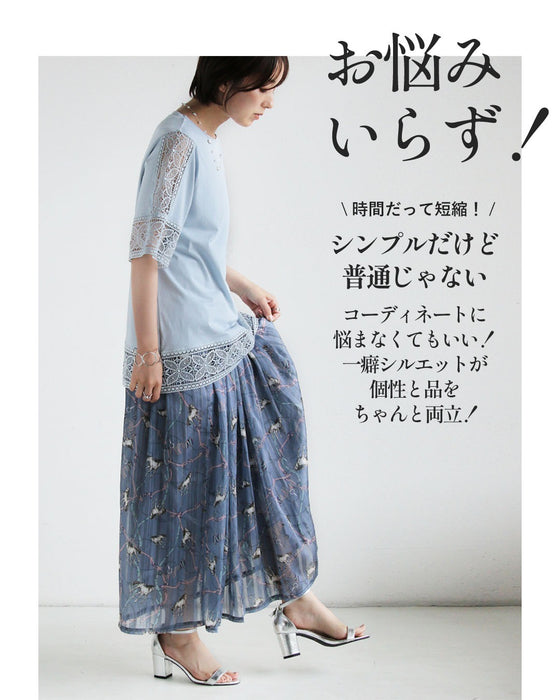 甘さを抑えた大人のブルー。 コーデセット