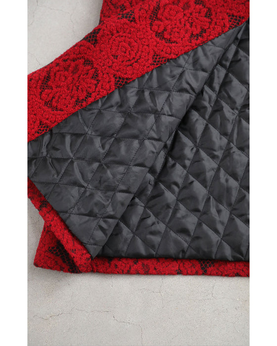 【予約商品】(M~L/2L~3L対応)ダマスク柄を見つめてコート