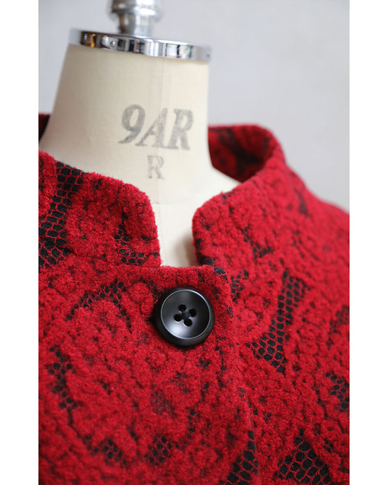 【予約商品】(M~L/2L~3L対応)ダマスク柄を見つめてコート