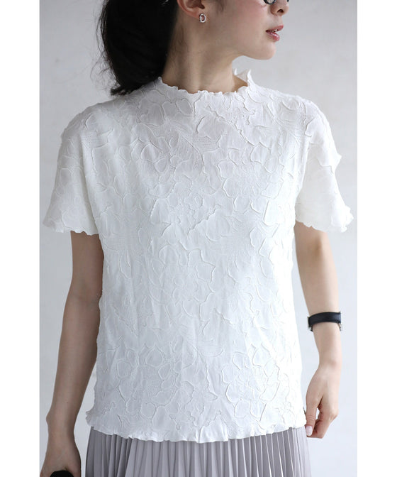 彫刻花トップス