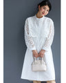 Beautiful cutwork lace long shirt