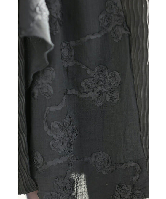 Asymmetrical midi skirt with a stylish drawstring design