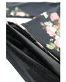 Warm and cozy with fleece lining. Elegant rose print pullover top