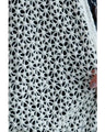 Kiriko-style knitted lace long cardigan