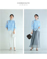 Elegant blue lace back zip pullover top