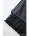 Wavy, fluttering tulle midi skirt