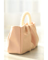 Glossy pearl-handled mini bag with strap