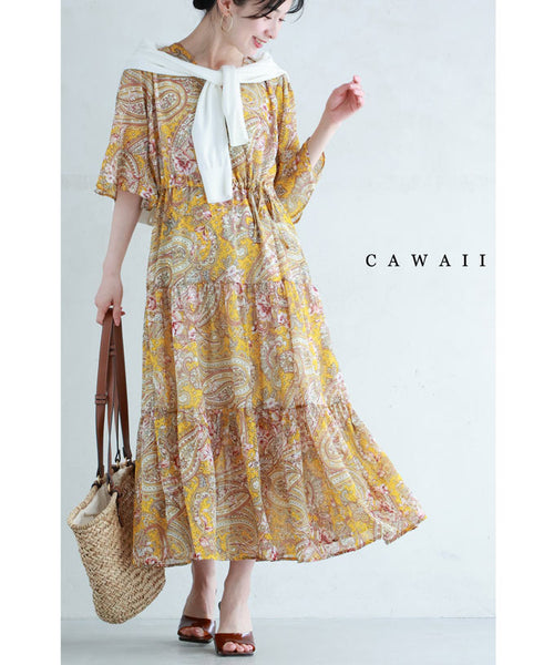 新品?今期ペイズリーワンピース