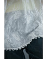 A cool dolman blouse top with embroidery and lace