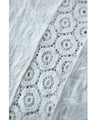 A cool dolman blouse top with embroidery and lace
