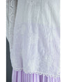 A cool dolman blouse top with embroidery and lace