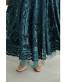 A gorgeous veiled midi skirt with a flocked pattern