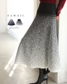 Misty gradient knit skirt