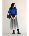 Misty gradient knit skirt