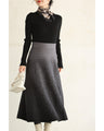 Misty gradient knit skirt