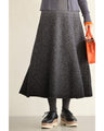 Misty gradient knit skirt