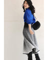 Misty gradient knit skirt