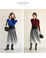 Misty gradient knit skirt