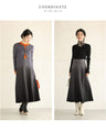 Misty gradient knit skirt