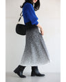 Misty gradient knit skirt