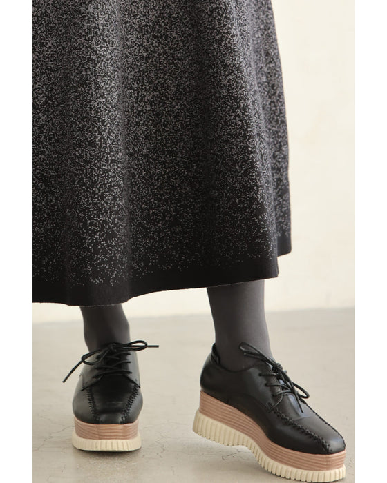 Misty gradient knit skirt
