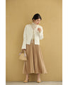 Front ribbon collarless jacket