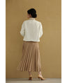 Front ribbon collarless jacket