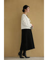 Front ribbon collarless jacket