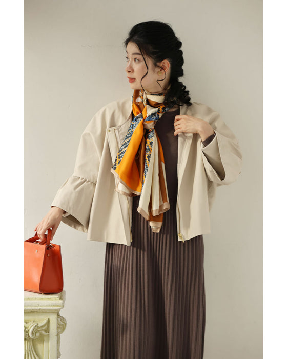 馬駆けるエレガントな艶めき大判ストール