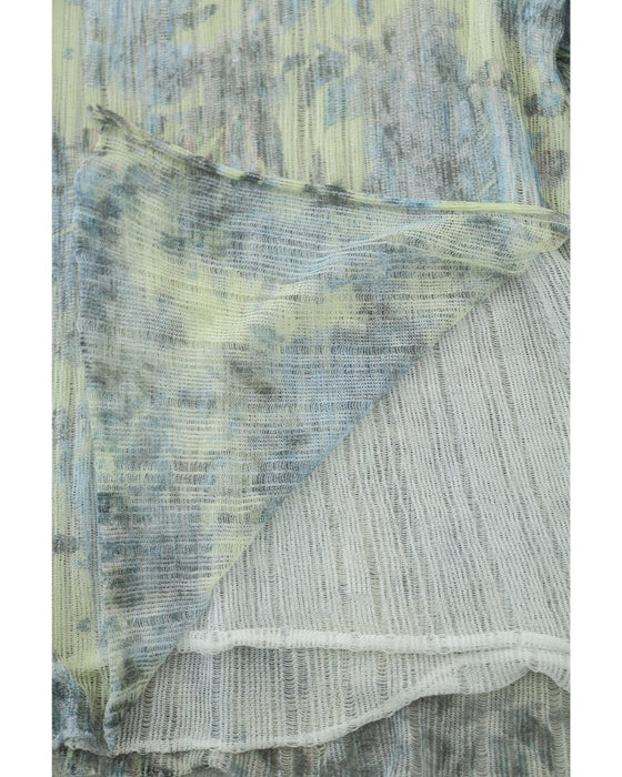 ふんわり着心地柔らかな淡花シアーニットカットソートップス