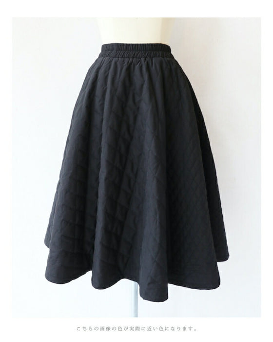 毎日着たくなる可愛さ。キルティングスカート
