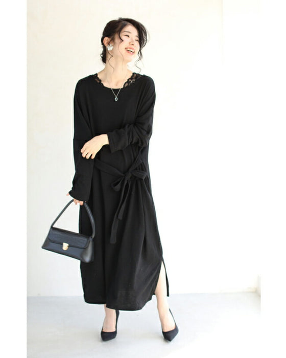 ゆったり楽ちん。リラクシーなロングワンピース