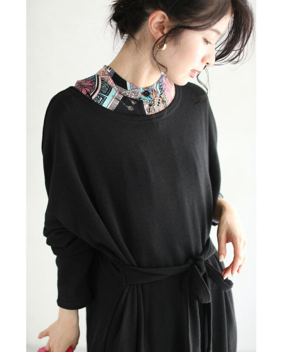 ゆったり楽ちん。リラクシーなロングワンピース