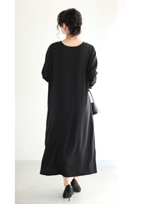 ゆったり楽ちん。リラクシーなロングワンピース