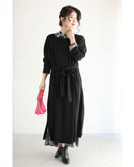 ゆったり楽ちん。リラクシーなロングワンピース