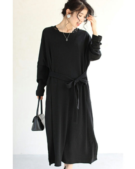 ゆったり楽ちん。リラクシーなロングワンピース