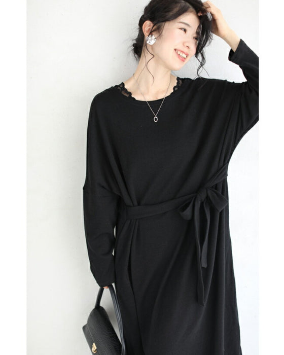 ゆったり楽ちん。リラクシーなロングワンピース