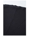 A ribbed knit top that makes you look slimmer even though it's knit (black)