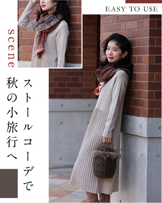 (ML/2L3L対応)体のラインを拾わない パールラインワンピ