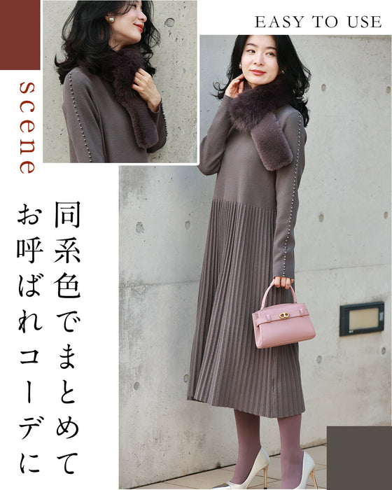 (ML/2L3L対応)体のラインを拾わない パールラインワンピ