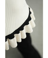 A cute, flare-sleeved knit medium-length dress