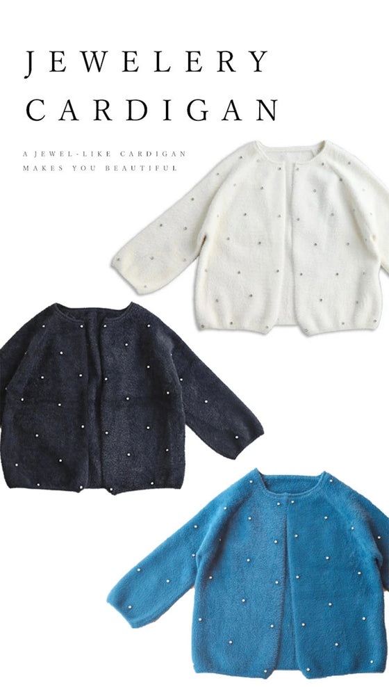私が宝石。ビジューカーディガン