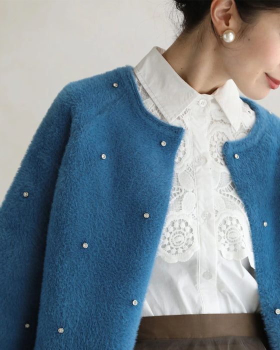 私が宝石。ビジューカーディガン