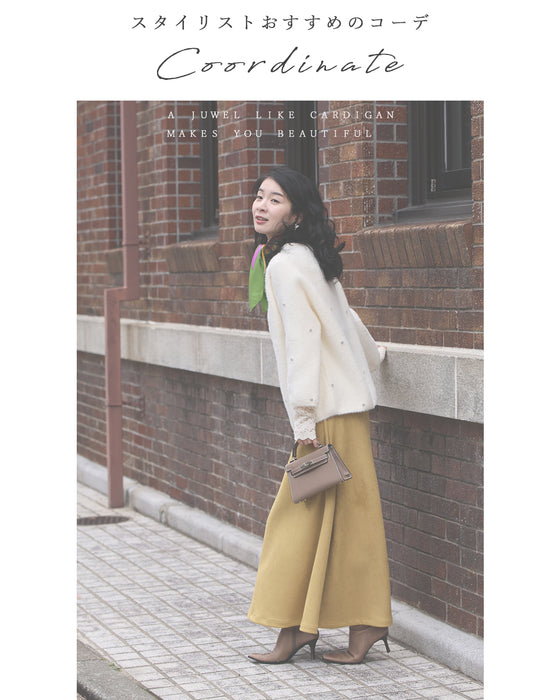 私が宝石。ビジューカーディガン